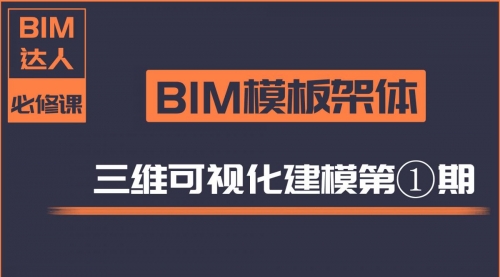 【第一期】BIM模板架体三维建模教程